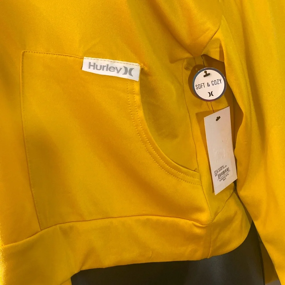 Hurley Vibrant Misted Yellow Hoodie Jogger Set NWTs - Picture 4 of 9